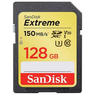 Cartão de Memória SDXC SANDISK Extreme 128 GB 150 MB/s Class10