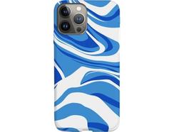 Capa para iPhone 14 FUNNY CASES Stains Azul