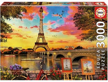 Puzzle 2D EDUCA Pôr do Sol em Paris