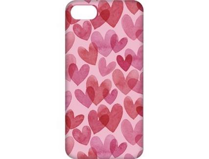 Capa iPhone 6, 6s, 7, 8 FUNNY CASES Corações Vermelho