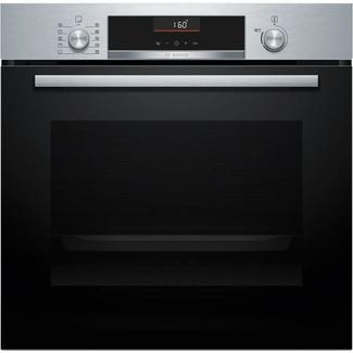 BOSCH – Forno Multifunções Bosch Serie 6 HBG536ES3 Limpeza EcoClean Hidrolítico e de 71 Litros – Inox Preto / Inox