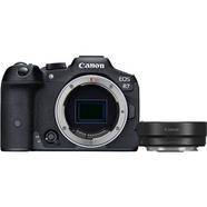 Câmara Mirrorless Canon EOS R7 e Adaptador de Montagem EF-EOS R