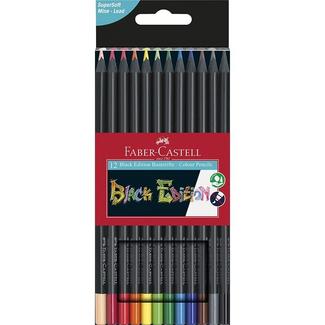 Caixa de 12 lápis de cor Black Edition