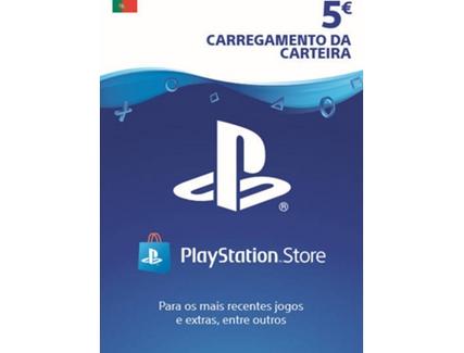 Cartão de Carregamento PlayStation Store 5 Euros