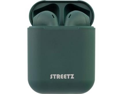 Auriculares Bluetooth True Wireless STREETZ TWS-0010 (In Ear – Microfone – Verde)