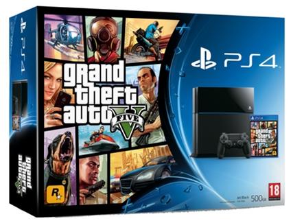 Consola PS4 GTA V (500 GB – Preto)