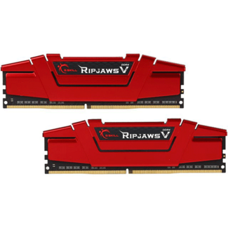 Memória RAM G.SKILL Ripjaws V 32GB (2x16GB) DDR4-3000MHz CL16 Vermelha