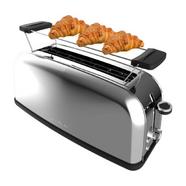 Cecotec Toastin’ time 850 Inox Long Torradeira 1 Fatia Longa e Suporte para Bagels em Prateado