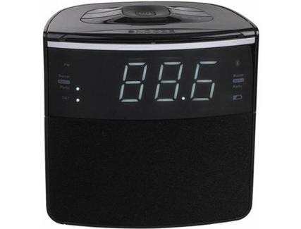 Rádio Despertador CLIPSONIC AR315 (Preto – Digital – Alarme Duplo – Função Snooze – Pilhas e Corrente)