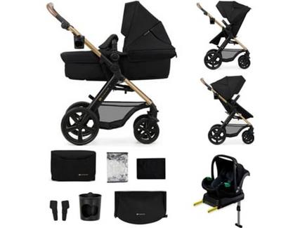 Carrinho de Bebé Multifunções KINDERKRAFT Moov 2 EVA 4 em 1 (Preto)