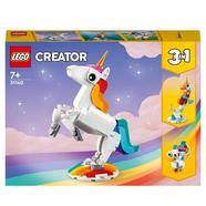 LEGO Creator Unicórnio Mágico – Brinquedo de construção com modelos de unicórnio cavalo marinho e pavão (145 peças)