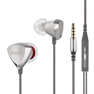 Auriculares com Fio MOSHI VORTEX 2 (In Ear – Microfone – Atende Chamadas – Prateado)