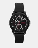 Relógio de homem Relax 1530256 muntifunções de silicone preto