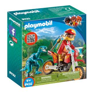 Playmobil The Explorers: Moto com Velociraptor