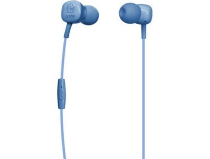 Auriculares com Fio SBS Icecream (In Ear – Microfone – Azul)