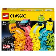 LEGO Classic Diversão Criativa em Tons Néon – set de brinquedo de construção imaginativa com peças coloridas brilhantes