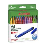 Estojo de 24 canetas de feltro Maxi Alpino