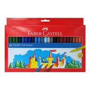 Estojo de 50 Marcadores Escolares Faber-Castell Multicolor