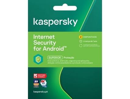 Software KASPERSKY Internet Security ANDROID (2 Dispositivos – 1 ano – Smartphone e Tablet)