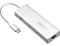 Hub USB-C Macally 6-in-1 Multiport
