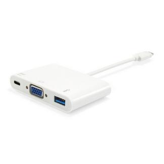 Adaptador Equip USB C p/ VGA F/F 15cm Branco