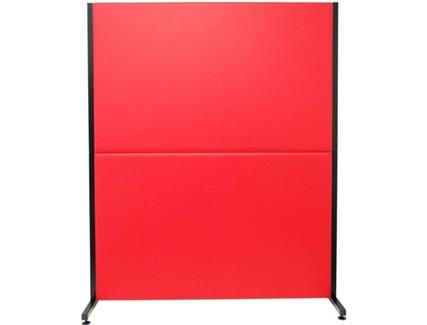 Biombo PIQUERAS&CRESPO Valdeganga Vermelho (130×160 cm – Pele Sintética)