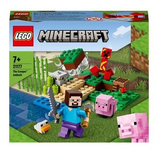 LEGO Minecraft A Emboscada do Creeper Kit de Construção Set Aventura de Jogo Divertido e Criativo 7+ Anos