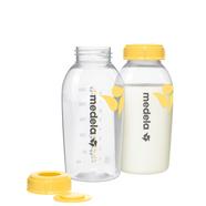 Pack de 2 Garrafas/Biberões Medela para para Leite Materno (250 ml.) transparente/amarelo Transparente / Amarelo