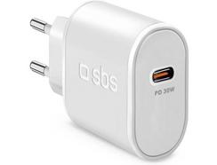 Carregador SBS Viagem (USB-C – PD – 30w – Branco)