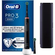Oral b-Braun – Escova de Dentes Elétrica Oral-B Braun Pro 3 3500 Design ED com Controlo de Precisão – Preto