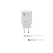 Carregador Cellular line USB-C 20W + Lightning – Branco