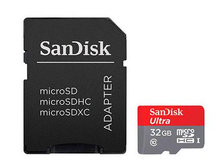SanDisk MicroSDHC UHS-I 32GB c/Adap