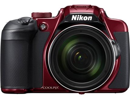 Máquina Fotográfica Compacta NIKON Coolpix B700 (Vermelho – 20,3 MP – ISO: 100 a 1600 – Zoom Ótico: 60x)