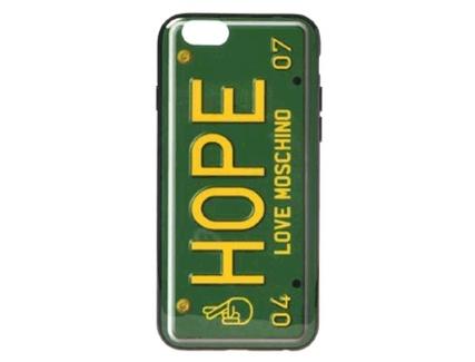 Capa MOSCHINO Love Hope iPhone 6, 6s Verde
