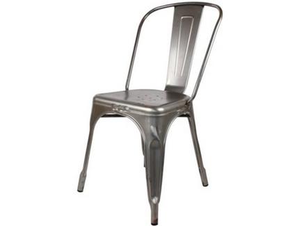 Cadeira Metal CVintage Disporum Cinza Escuro