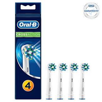 Recarga para Escova de Dentes Elétrica Oral-B CrossAction 4 unidades