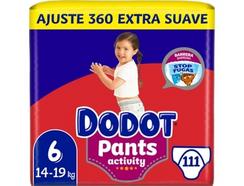Fraldas DODOT Pants Activity Extra T6 111 (3×35)