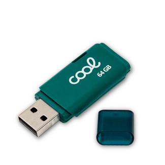Cool Pen Drive USB x64 GB 2.0 Cover Verde