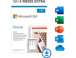Software MICROSOFT 365 Pessoal ESD (6 Utilizadores – 15 meses – PC e Mac – Formato Digital)