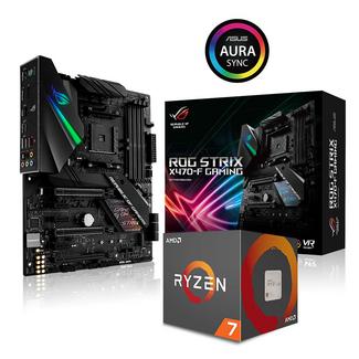 Bundle MB Asus ROG Strix X470-F Gaming + CPU AMD Ryzen 7 2700X