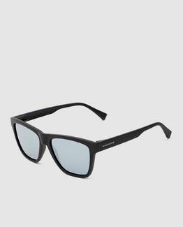 Óculos de sol unissexo Hawkers squared pretos com lentes cinzentas Preto