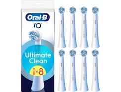 Recarga Escovas Dentes ORAL-B IO Ultimate Clean Branco (8 unidades)