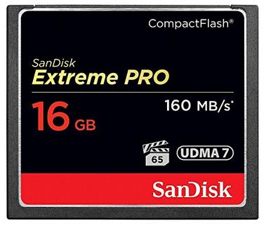 SanDisk Extreme Pro CF 16GB 160MB/s SDCFXPS-016G-X46