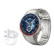 Bundle Smartwatch HUAWEI Watch GT5 Pro 46MM Cinzento/Titanium + Auriculares HUAWEI Freebuds 5i Branco