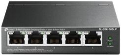 Switch TP-Link TL-SG1005LP 5 Portas Gigabit c/ 4 Portas PoE+