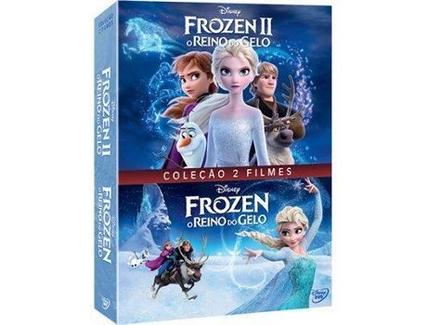 DVD Frozen 1 e 2 – O Reino do Gelo