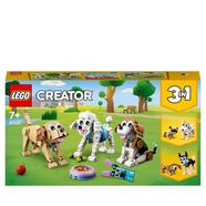 LEGO Creator Cães adoráveis – Brinquedo de construção com modelos de beagle caniche e labrador