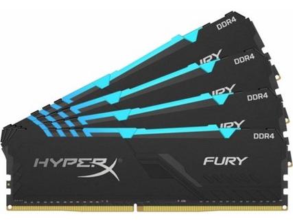 Memória RAM DDR4 KINGSTON HyperX Fury (4 x 8 GB – 2400 MHz – CL 15 – RGB)