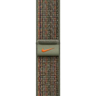 Bracelete Apple Desportiva Loop Nike AppleWatch 41 mm – Sequoia e Laranja