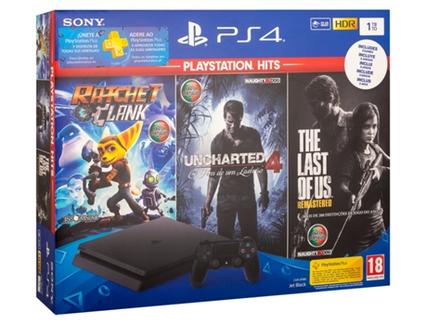 Consola Sony PS4 1TB + Ratchet & Clank + Uncharted 4 + The Last of Us